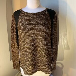 Sanctuary Knit Metallic Sweater.